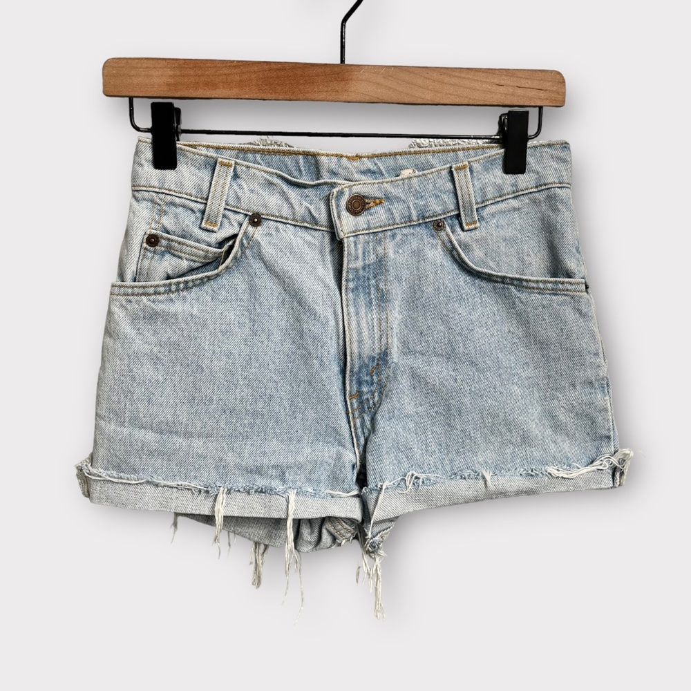 Levi’s Vintage Orange Tab Cut Off Denim Shorts